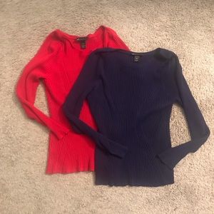 Lane Bryant plum and red shirt